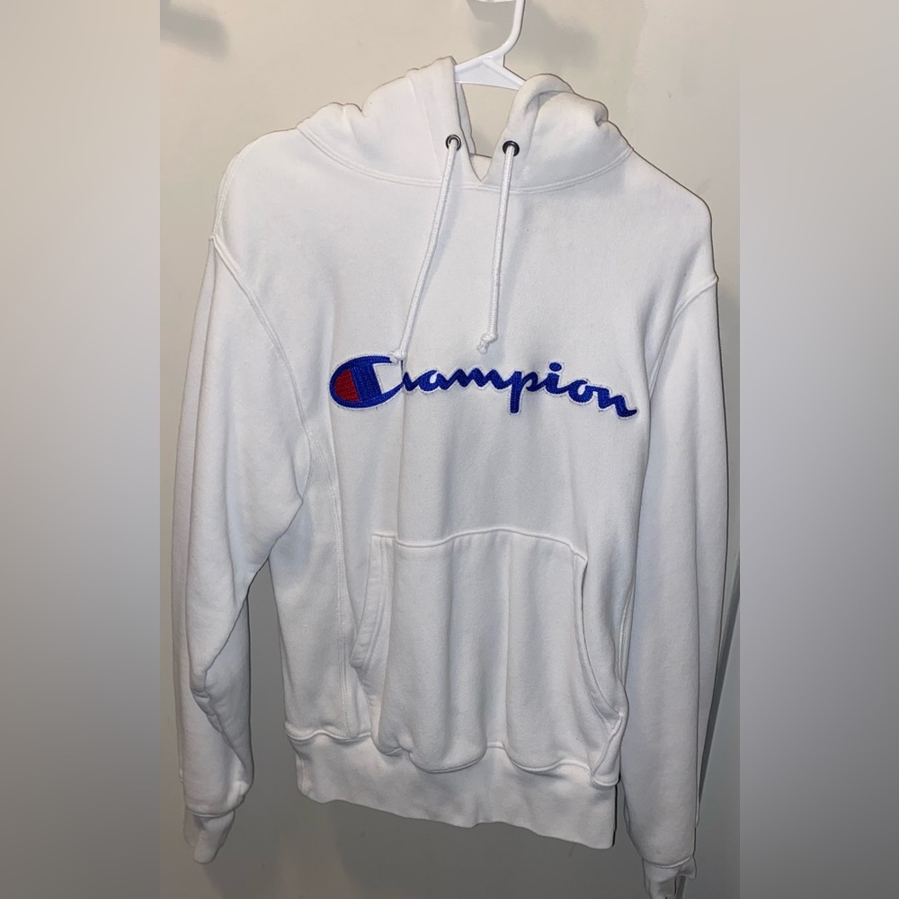 Men’s White Champion Hoodie
